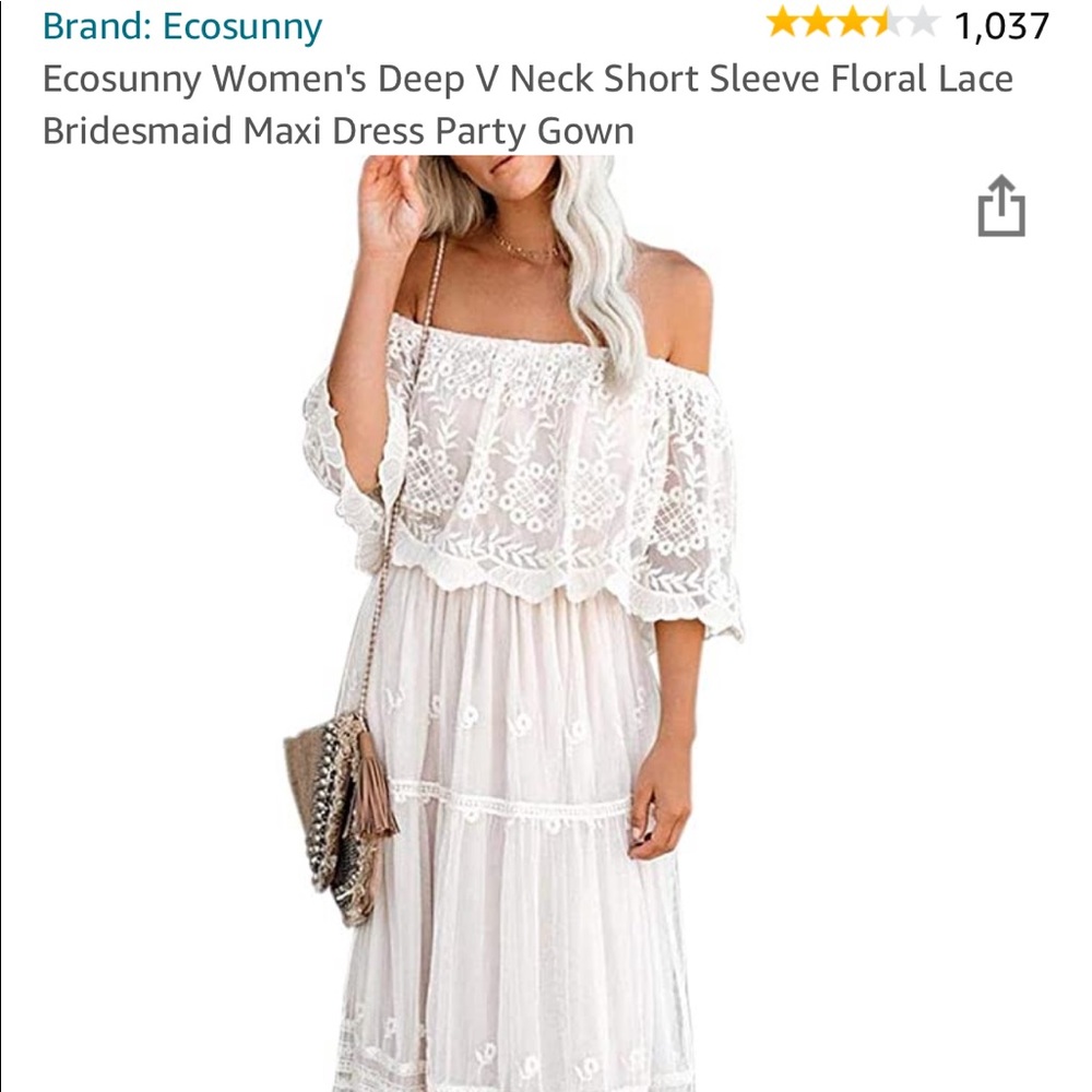White Lace Maxi Dress